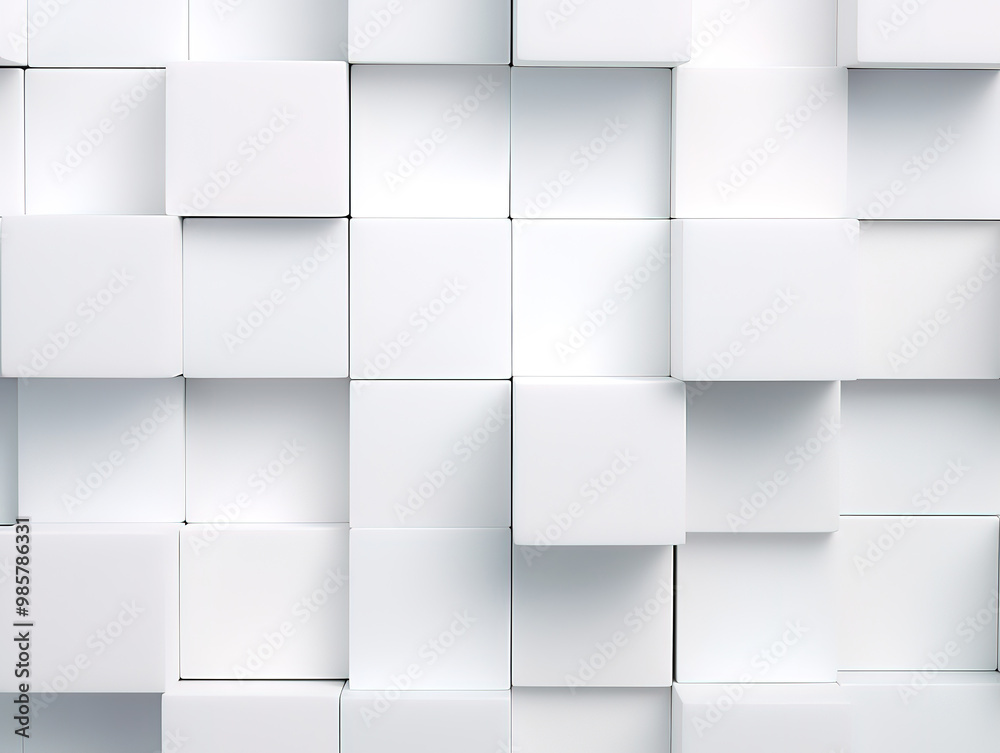Attractive White abstract cubes background Attractive White abstract cubes background