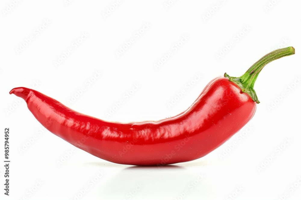 A fresh Cayenne pepper isolated on white A fresh Cayenne pepper isolated on white