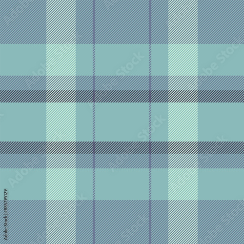 Male vector check seamless, other pattern fabric background. Performance texture textile tartan plaid in pastel and slate gray colors.