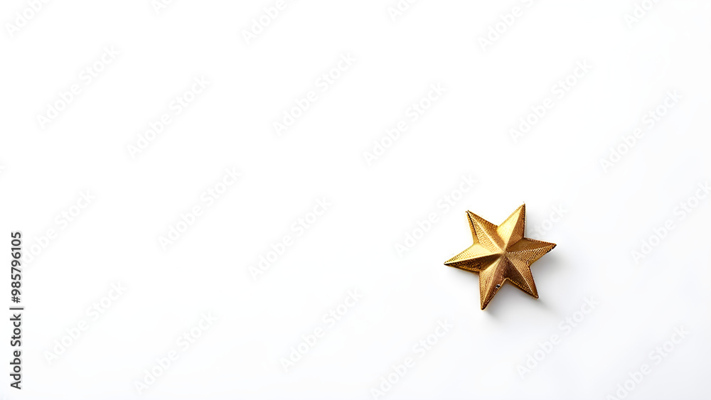 Obraz premium golden star on a white background