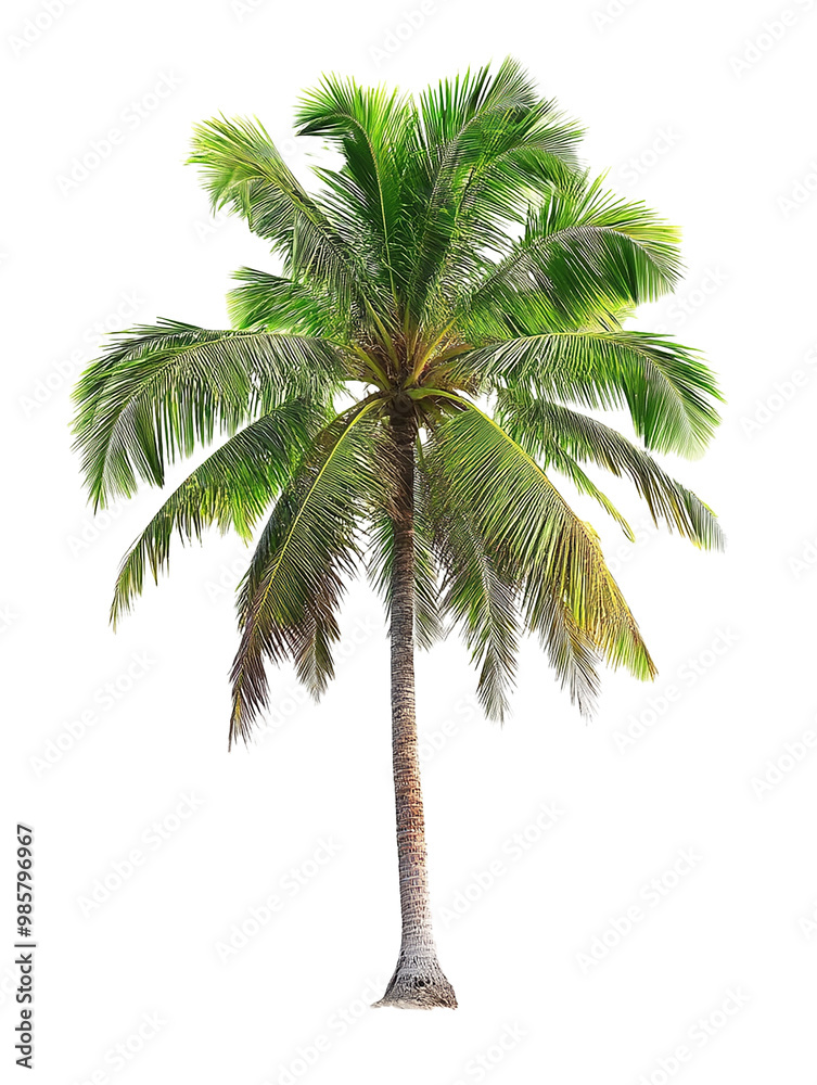 Obraz premium a coconut tree cut out