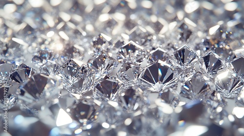 A bunch of diamonds that are on a table photo