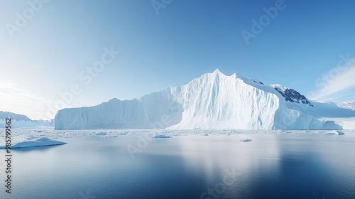 Wallpaper Mural Antarctic glaciers, polar freeze, cold and icy. Torontodigital.ca