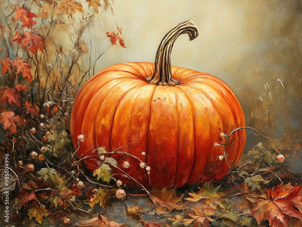 Autumn harvest pumpkin image Autumn harvest pumpkin image