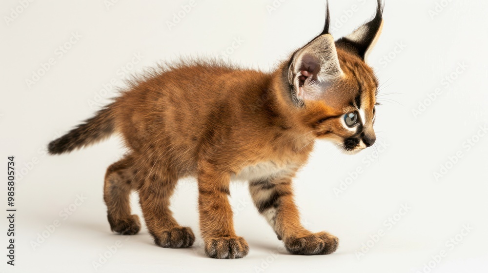Obraz premium Adorable Caracal Kitten