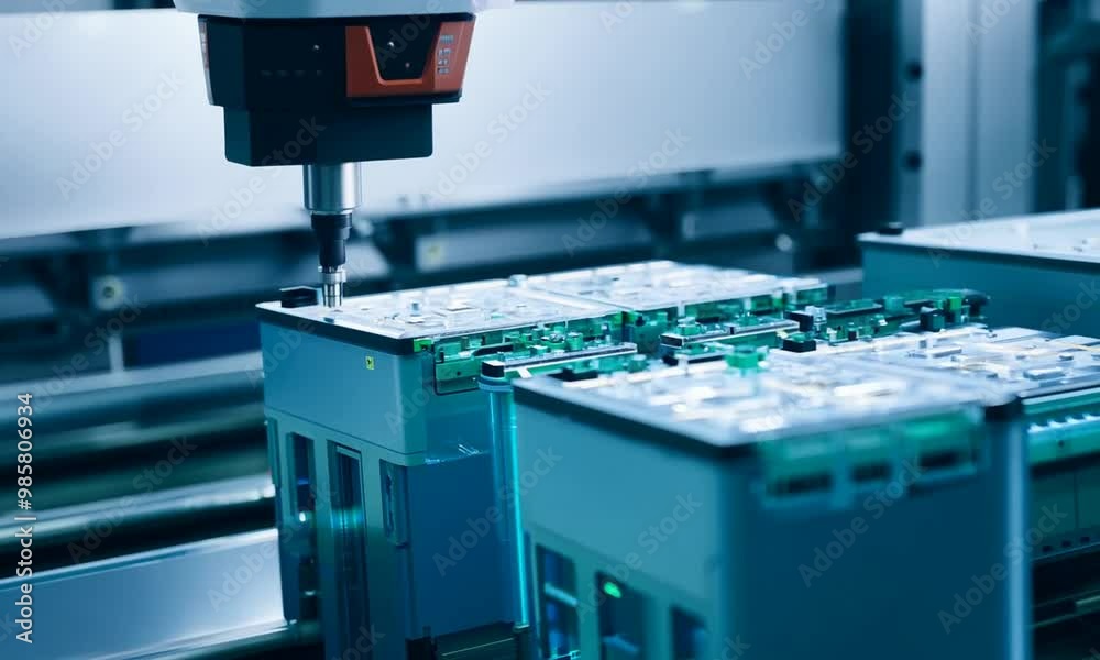Assembly line mass production of electric vehicle battery cells