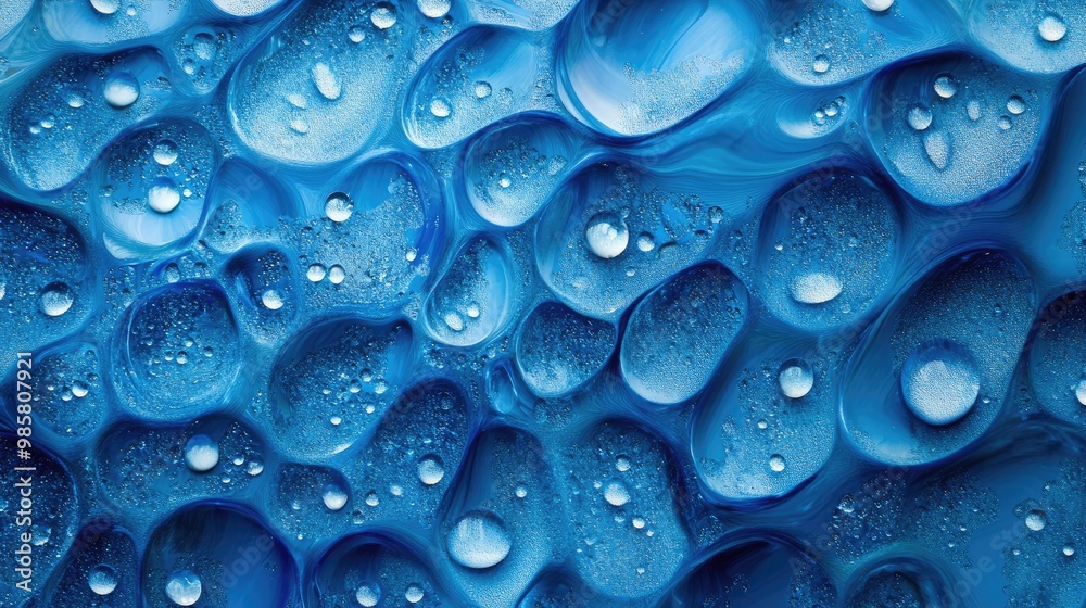Close up image of water droplets forming an abstract texture Close up image of water droplets forming an abstract texture