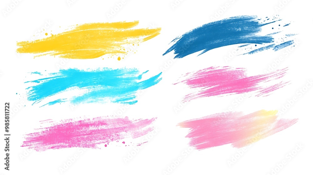 Vibrant Chalk Smears and Lines Vector Set on White Background | Flat Design Illustration with 4 Elements | Isolated Chalk Smudges Vibrant Chalk Smears and Lines Vector Set on White Background | Flat Design Illustration with 4 Elements | Isolated Chalk Smudges