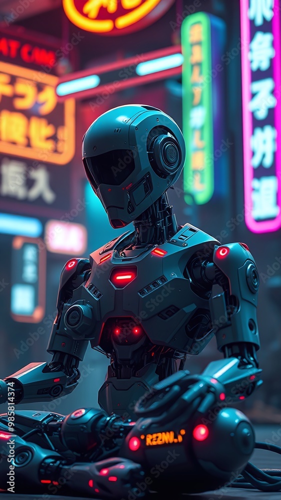 Almost Normal looking scene featuring the future of the workforce. Various photo-realistic scenes depicting AI workers and teachers.