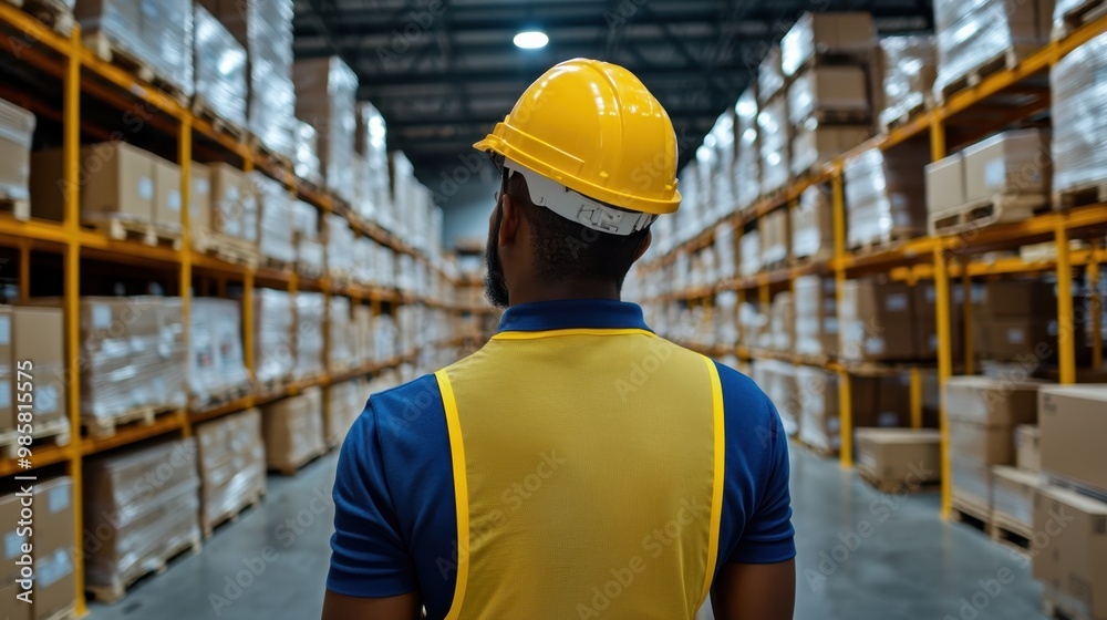 Supply Chain Manager Optimizing Inventory Levels in Large Warehouse with Copy Space for Text Supply Chain Manager Optimizing Inventory Levels in Large Warehouse with Copy Space for Text