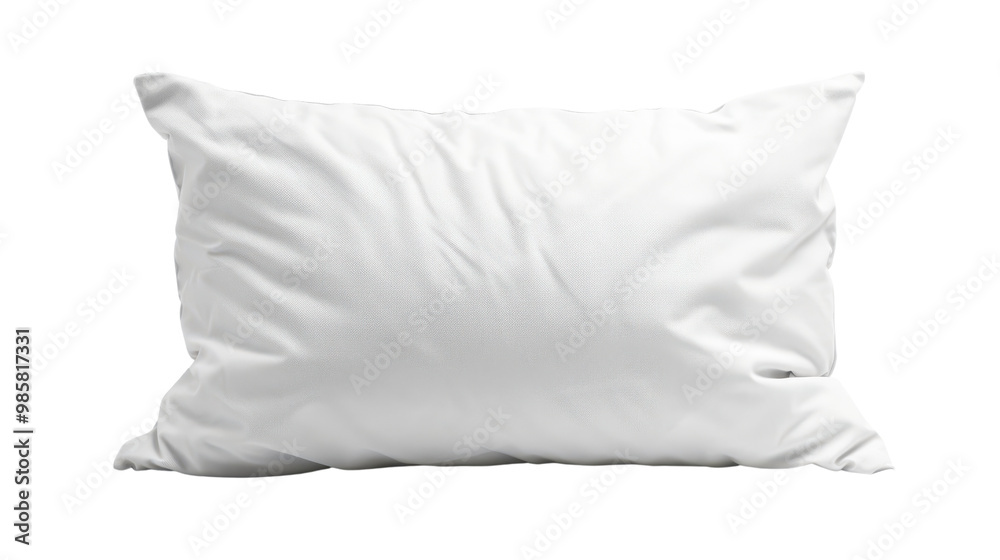 Serene White Pillow on a Clean Background