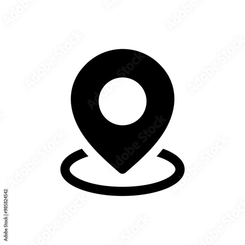 Location vector icon. point illustration sign collection. position symbol. place logo. Color editable