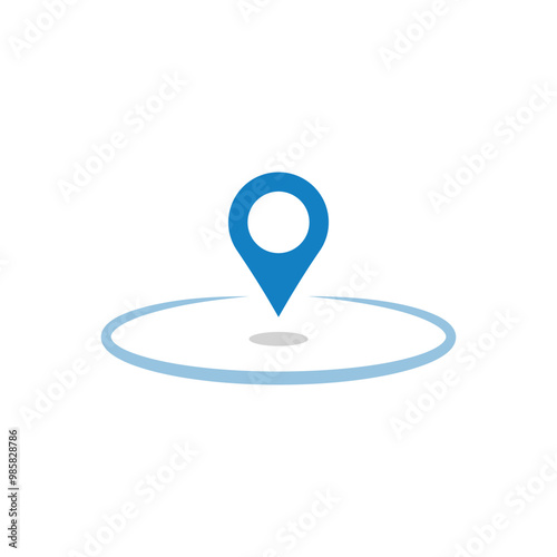 Pin pointer location flat icon. Map pin location icons. Modern map markers