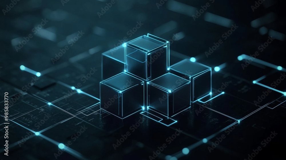 A futuristic, blue digital grid background with an ethernet symbol. Network Tech Wallpaper. 3D render. A futuristic, blue digital grid background with an ethernet symbol. Network Tech Wallpaper. 3D render.