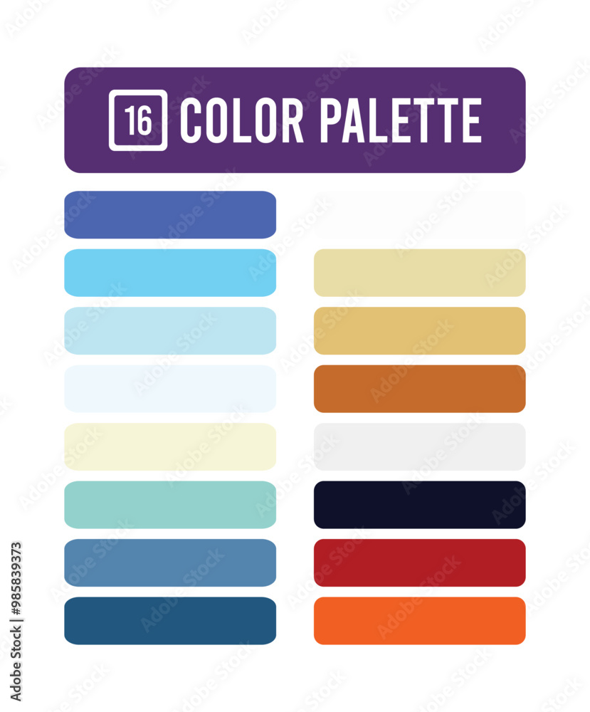 Obraz premium modern color palette