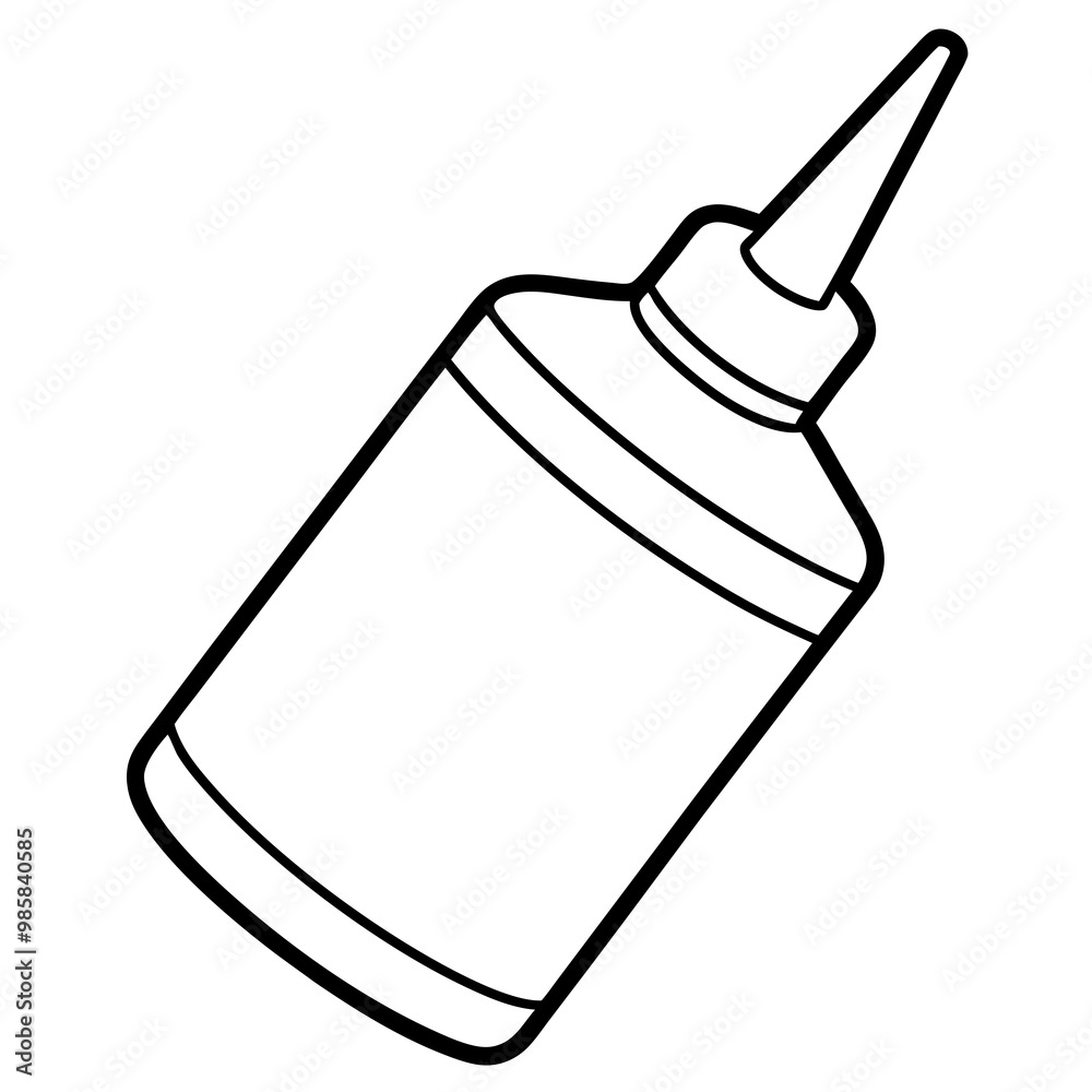 Obraz premium Bottle line art vector illustration