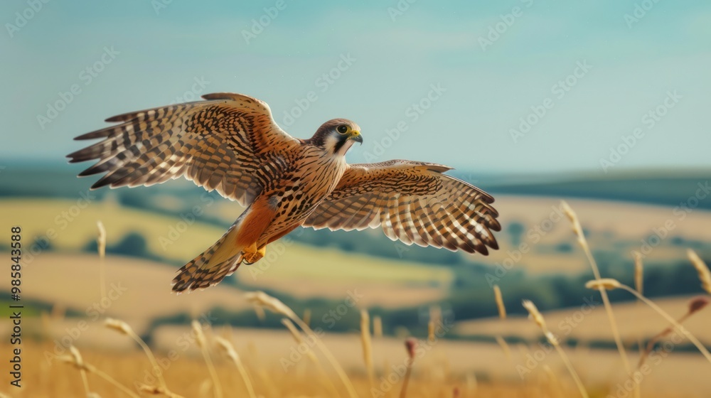 Fototapeta premium Kestrel in Flight