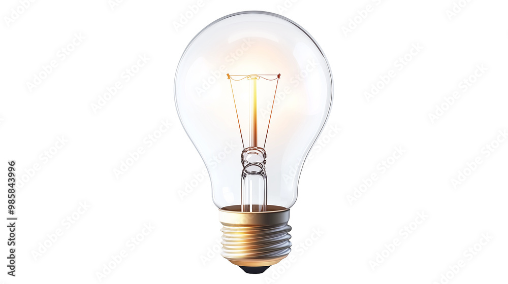 Traditional Light Bulb Isolated A close-up of a traditional incandescent light bulb, symbolizing ideas, innovation, and creativity, isolated on white. Traditional Light Bulb Isolated A close-up of a traditional incandescent light bulb, symbolizing ideas, innovation, and creativity, isolated on white.