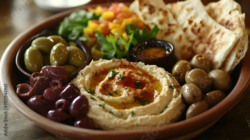 Authentic Middle Eastern Mezze Platter