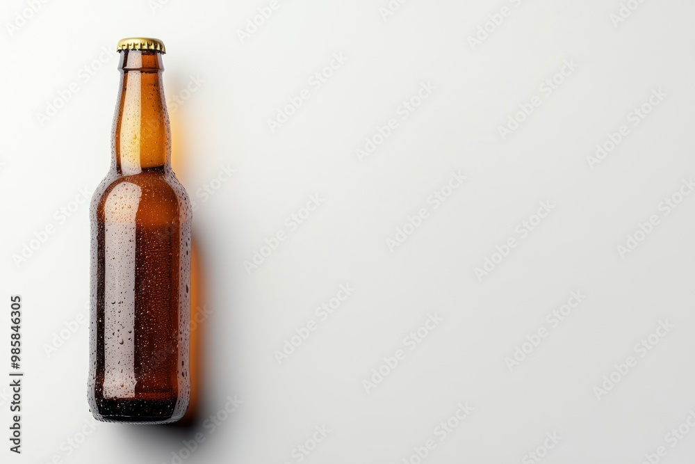 Gluten-free beer on solid white background, single object