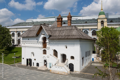 Top view of the Old English Yard - a historical and architectural monument of the 15th-17th centuries, Moscow, Russia