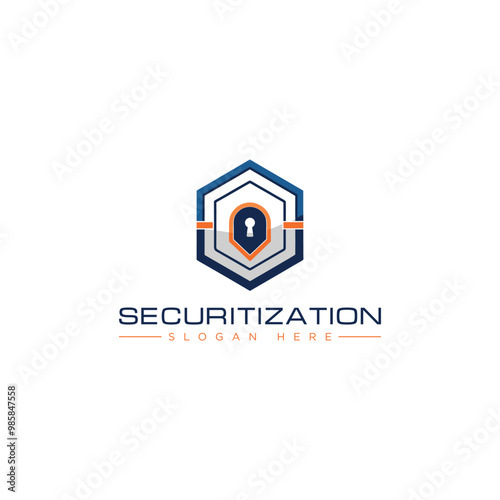 Modern Digital Security Logo Design photo