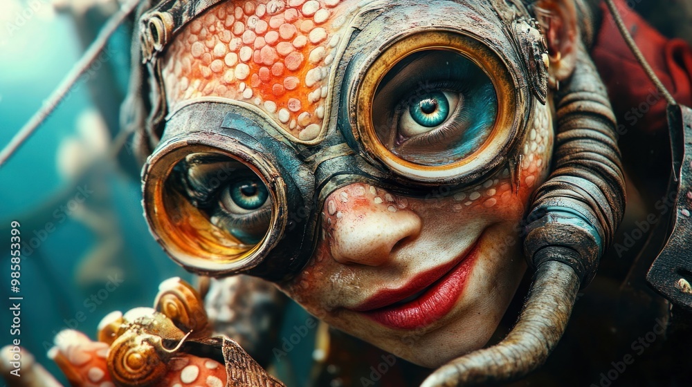 Steampunk Woman with Goggles. Steampunk Woman with Goggles.