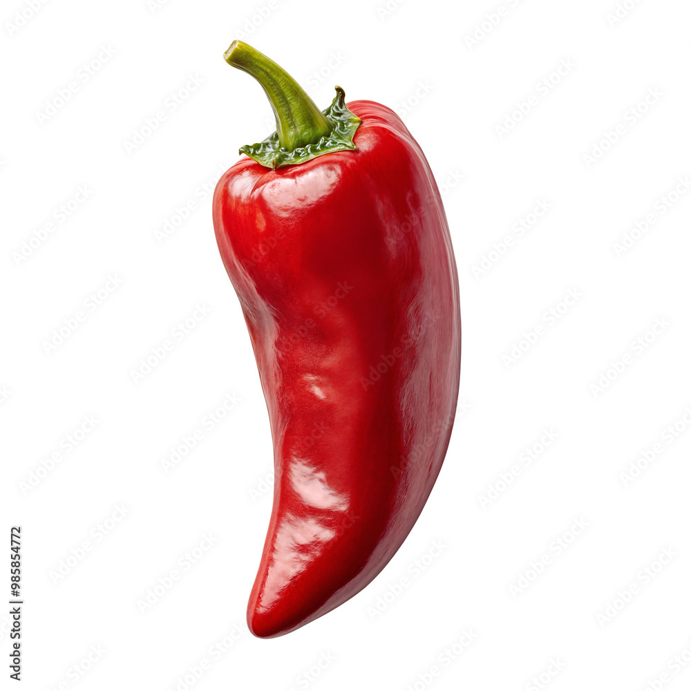 Red bell pepper isolated on transparent background, cutout . PNG Red bell pepper isolated on transparent background, cutout . PNG