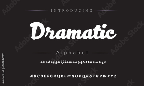 Trendy Brush Typeface Design