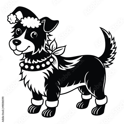Dog Silhouette Vector Art, Icons, and Graphics 