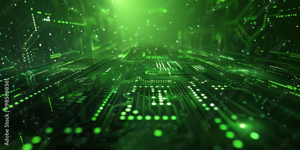 Obraz premium Abstract Digital Circuitry Background