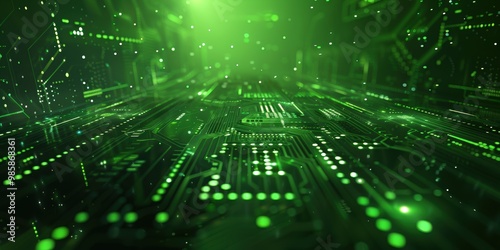 Abstract Digital Circuitry Background