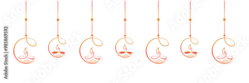 diwali vector illustration