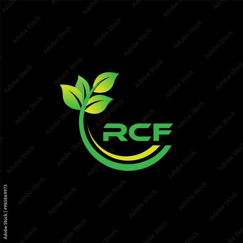 Abstract lette RCF Logo design Abstract lette RCF Logo design