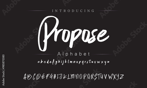 Elegant Brush Script Font for Unique Wedding Invites