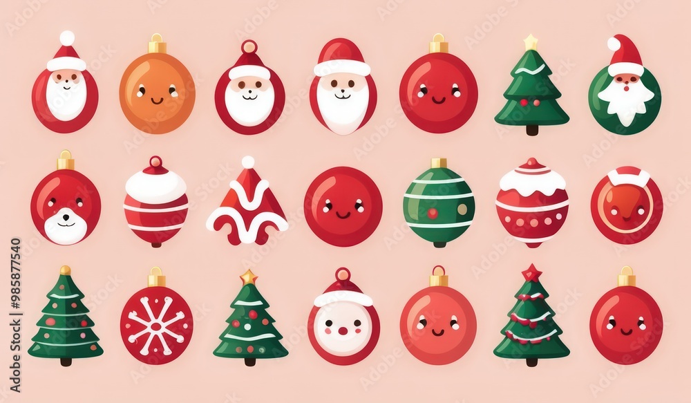 christmas icons set. set of christmas icons. set of christmas elements christmas icons set. set of christmas icons. set of christmas elements