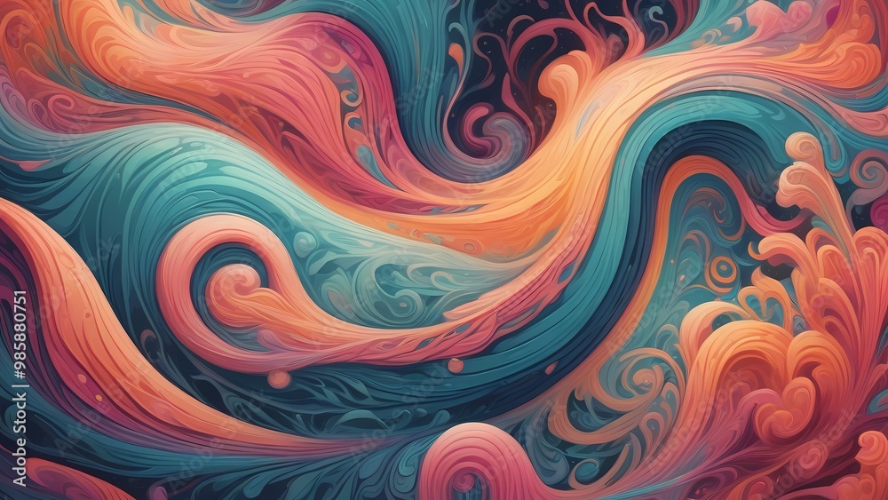 abstract fractal background with swirls abstract fractal background with swirls