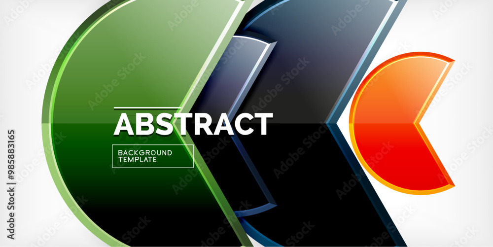 Glass reflective geometric round shapes background. Vector Illustration For Wallpaper, Banner, Background, Card, Book Illustration, landing page Glass reflective geometric round shapes background. Vector Illustration For Wallpaper, Banner, Background, Card, Book Illustration, landing page