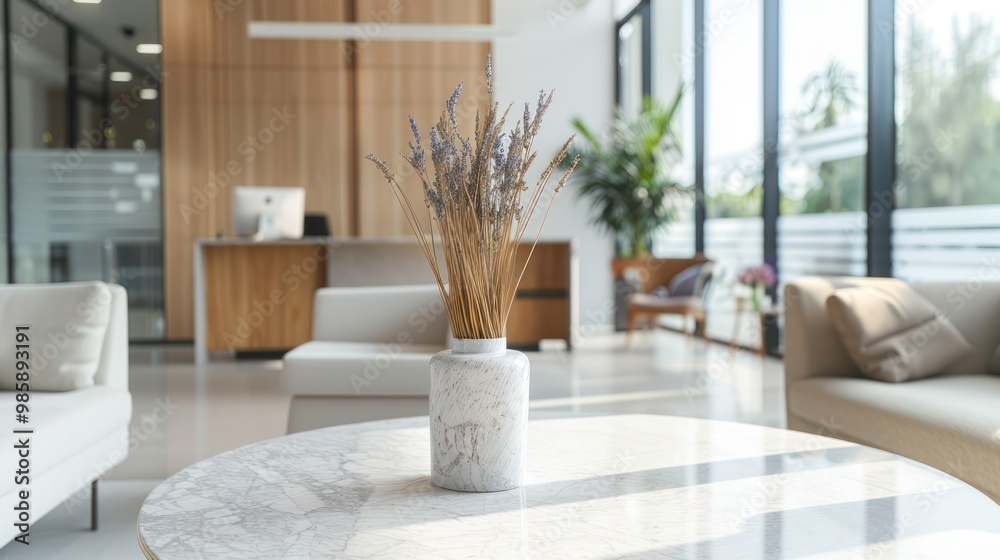 Fototapeta premium Modern Lobby with Dried Lavender
