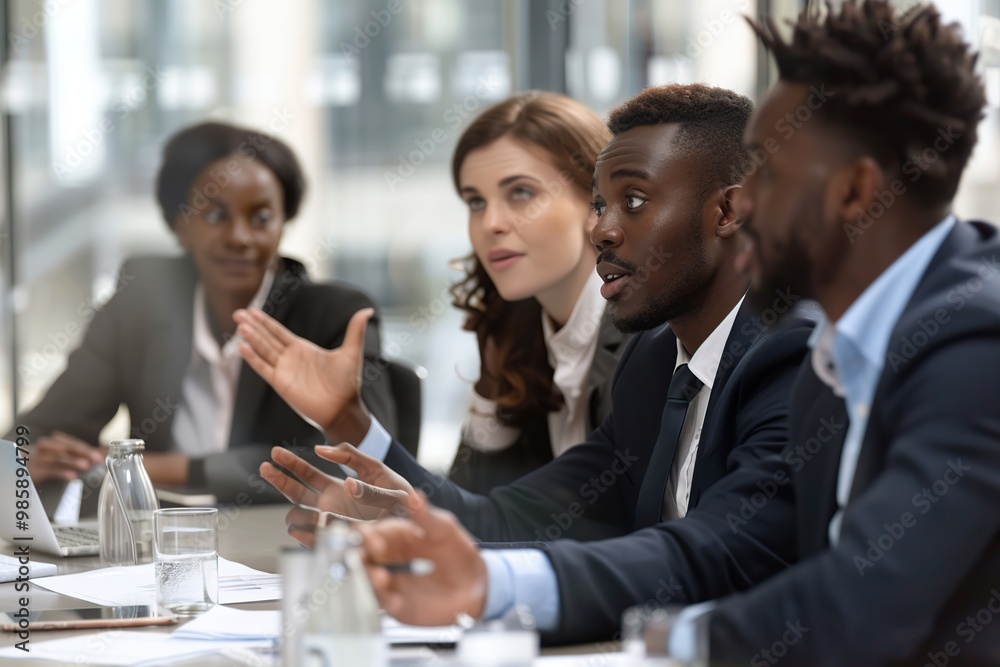 Portrait of business people standing as a team in modern office Portrait of business people standing as a team in modern office