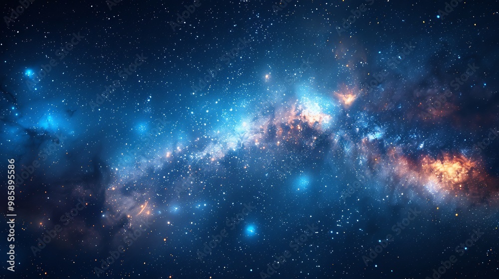 Bright starry night sky filled sparkling stars and distant galaxies creating a cosmic and aweinspiring scene perfect for astronomy or nighttime designs Bright starry night sky filled sparkling stars and distant galaxies creating a cosmic and aweinspiring scene perfect for astronomy or nighttime designs