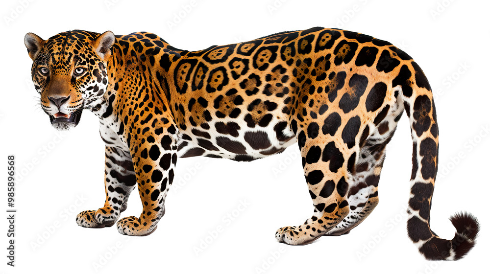 Jaguar isolated on transparent background, png