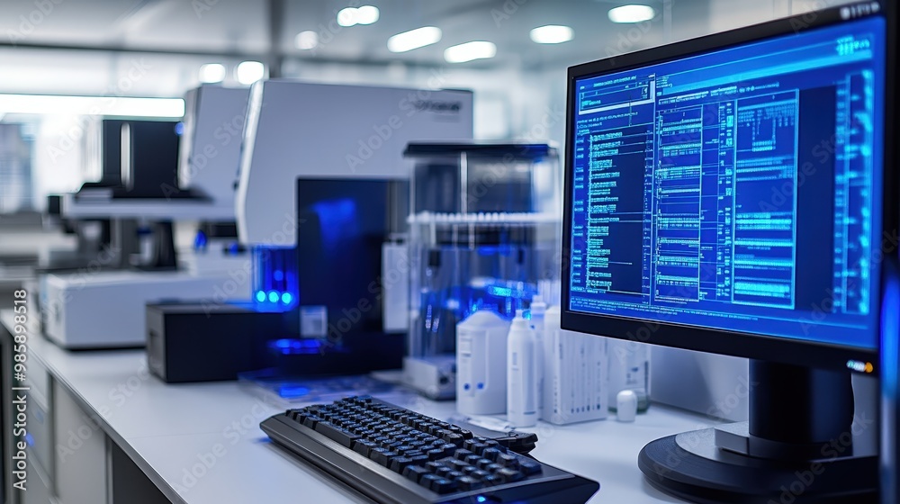 Advanced Laboratory Equipment in Modern Setting Advanced Laboratory Equipment in Modern Setting