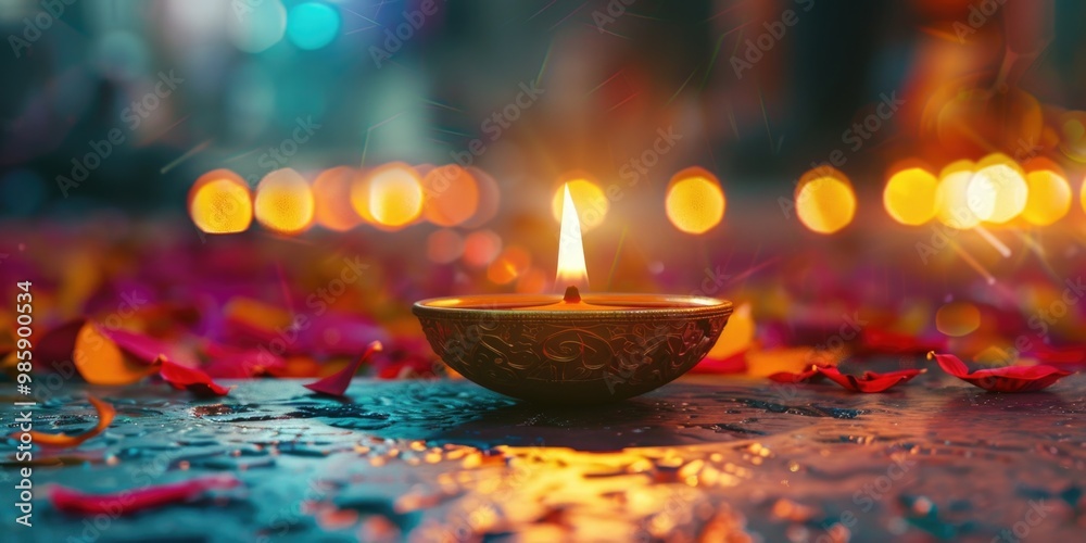A single candle burning brightly on a table surface A single candle burning brightly on a table surface
