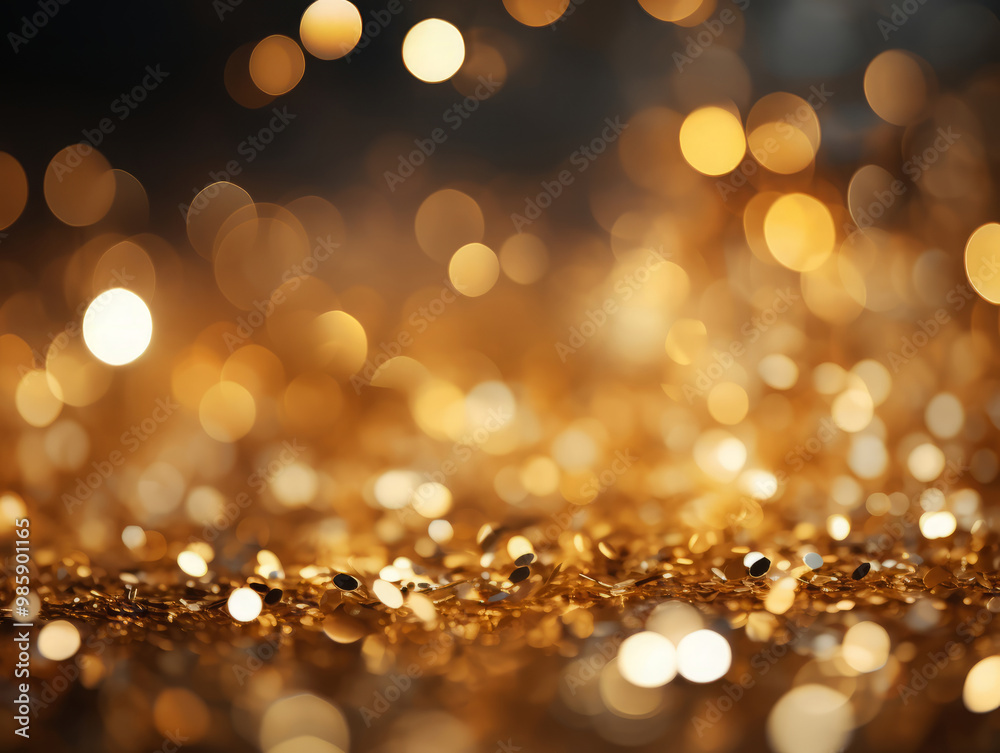 Awesome Full frame shot of golden bokeh background Awesome Full frame shot of golden bokeh background