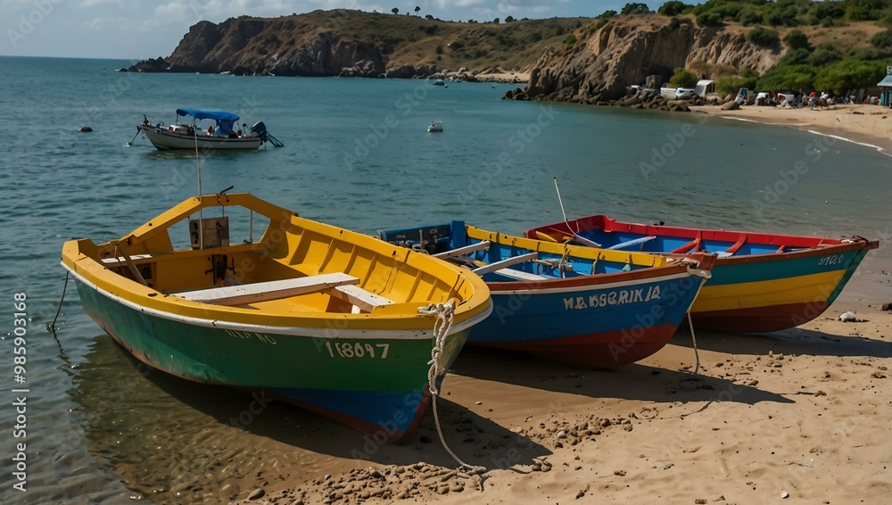 Boats as the primary transportation on Margarita Island. Boats as the primary transportation on Margarita Island.