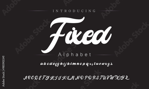 Playful Brush Typeface Style