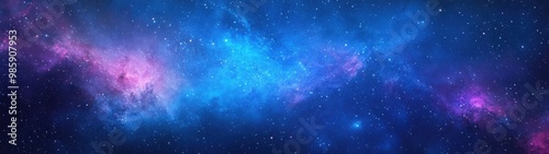 Super Ultrawide Colorful Nebula Space Galxy Stars Background Wallpaper
