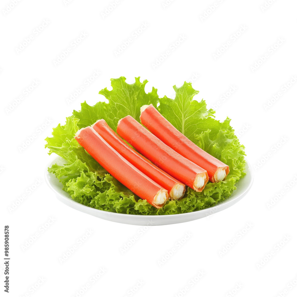 Crab Sticks on a Bed of Lettuce Crab Sticks on a Bed of Lettuce