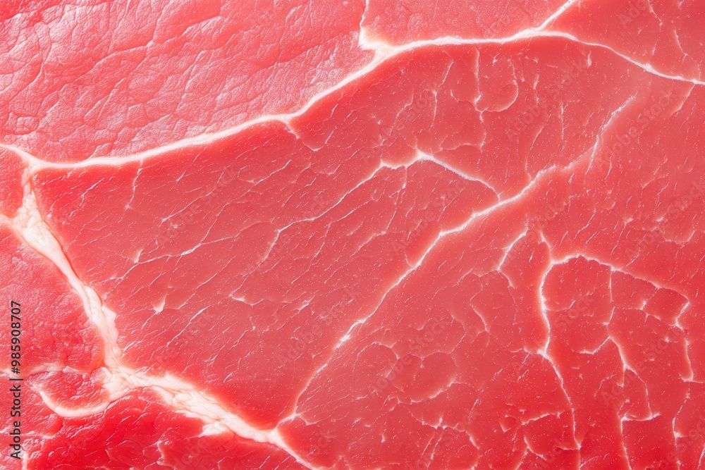 meat texture with white veins, light red, high textures